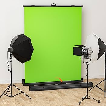 Amazon.com : WASJOYE Green Screen Background with Stand, 79